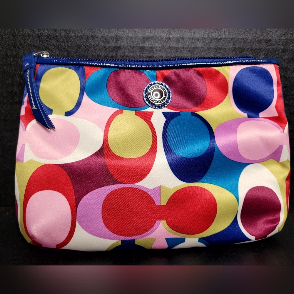 Coach Multicolor Scarf Print Signature C's Cosmet… - image 4